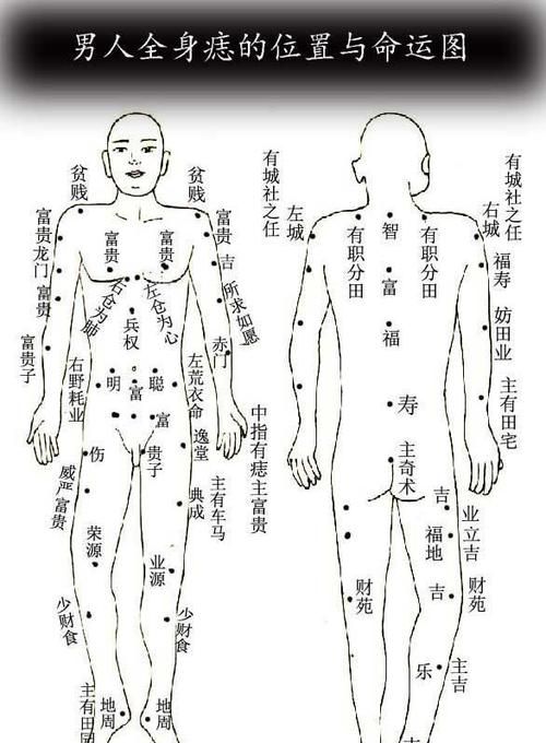 长在背部的痣有何寓意痣长在背上代表什么